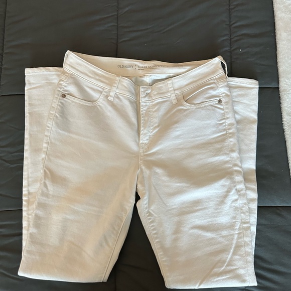 White Skinny Jeans Old Navy size 6 WORN ONCE - Picture 3 of 5